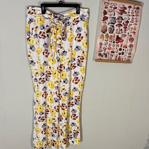 Anthropologie Maeve Alliana Floral Island Print Trousers